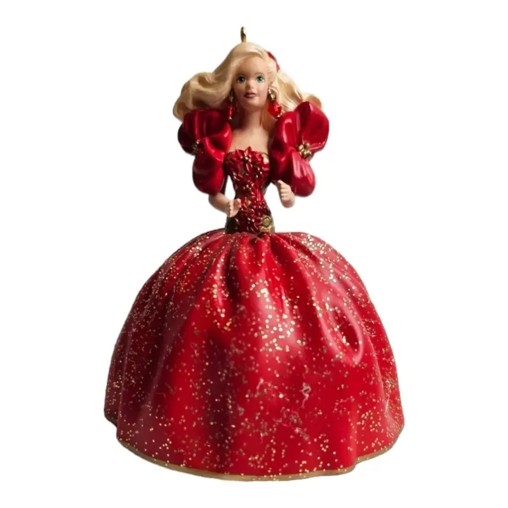 Hallmark Vintage Ornament Holiday Barbie Series Number 1 of Series 1993